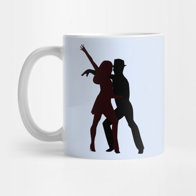 Silhouette of Salsa Dancers - Illustration by ibadishi